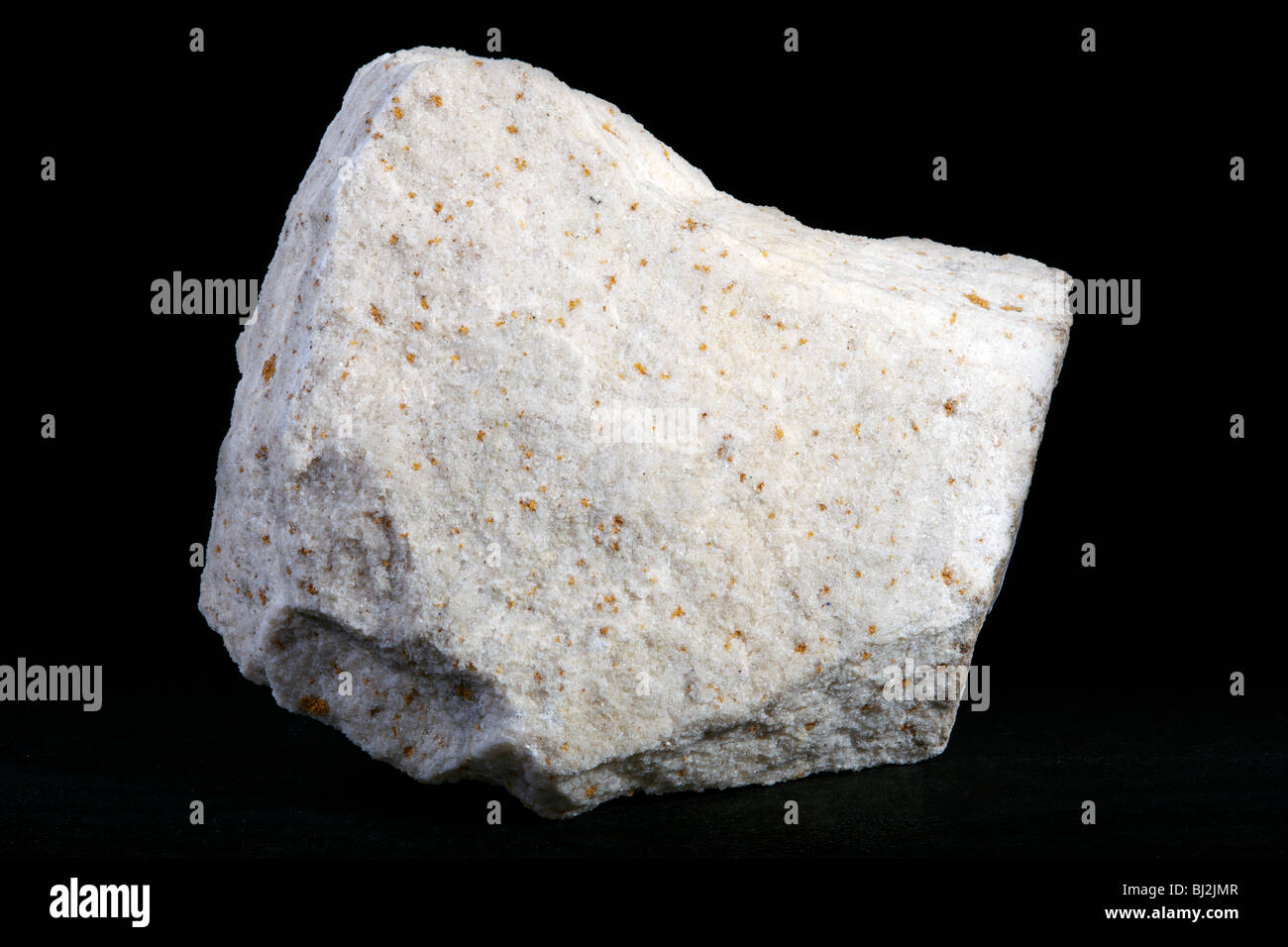 Quarz-Sandstein (Sedimentgestein) Stockfoto