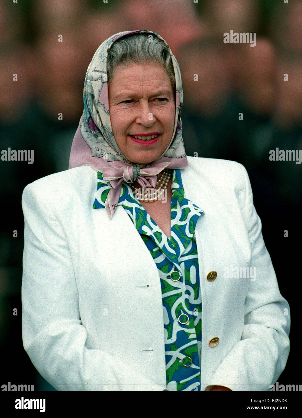 Königin Elisabeth II. Königin von ENGLAND 27. Juli 1993 Stockfoto