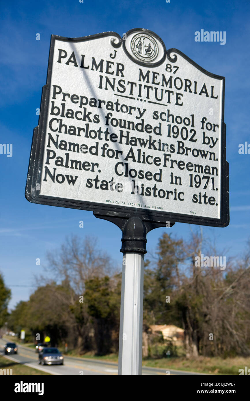 Palmer Memorial Institute vorbereitende Schule für Schwarz gegründet 1902 von Charlotte Hawkins Brown. Stockfoto