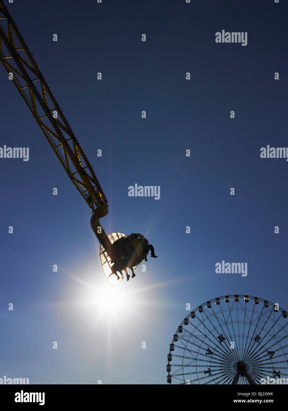 Fahrgeschäften Stockfoto