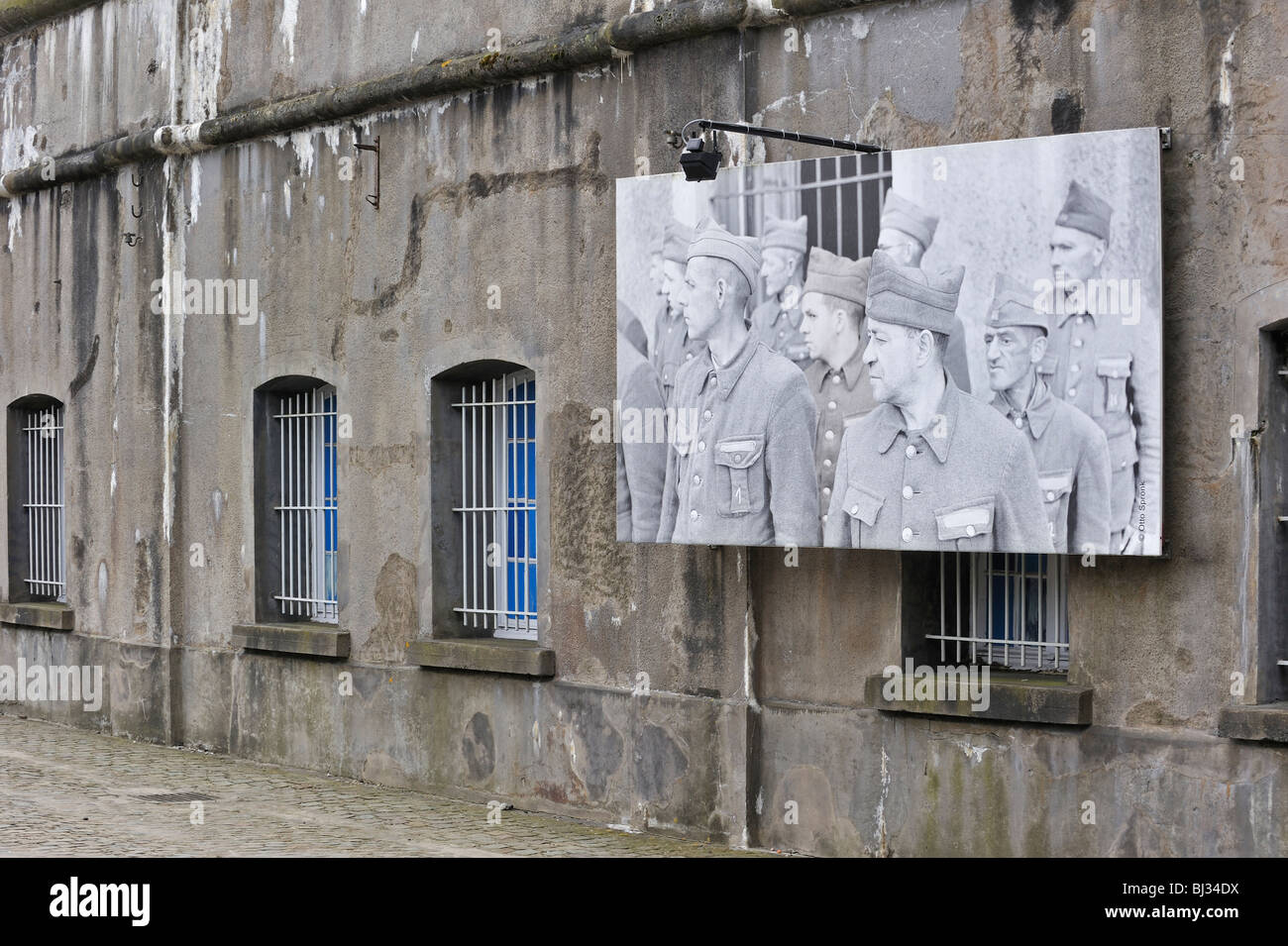 Bild von WW2 politische Gefangene in Fort Breendonk, einem zweiten Weltkrieg zwei Konzentrationslager in der Nähe von Antwerpen, Belgien Stockfoto