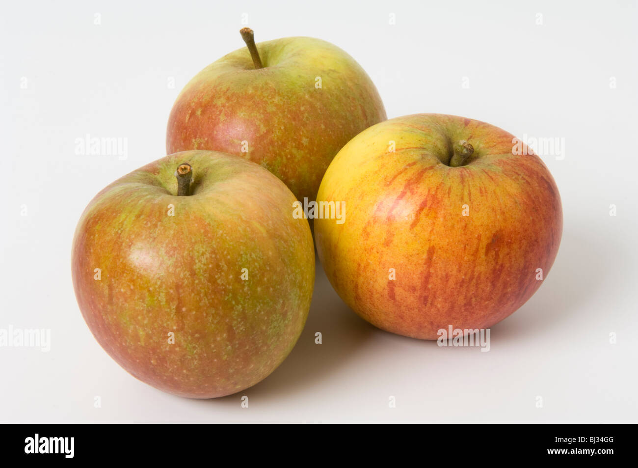 Trio von Äpfeln Stockfoto