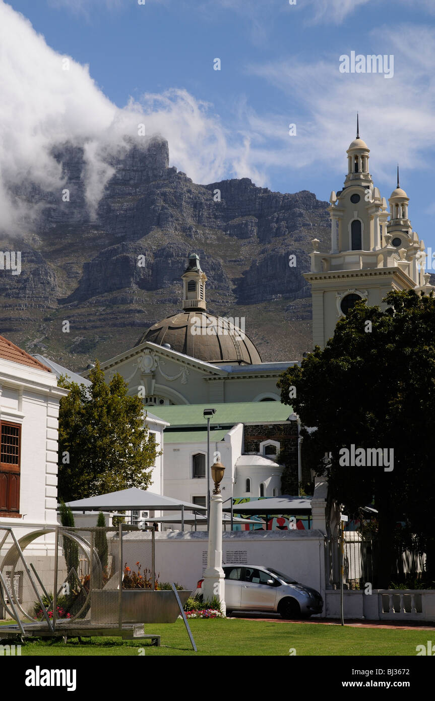 Mutter Synagoge Südafrikas Garden Shul große Synagoge in Unternehmen Garten Kapstadt unter Tafelberg Stockfoto