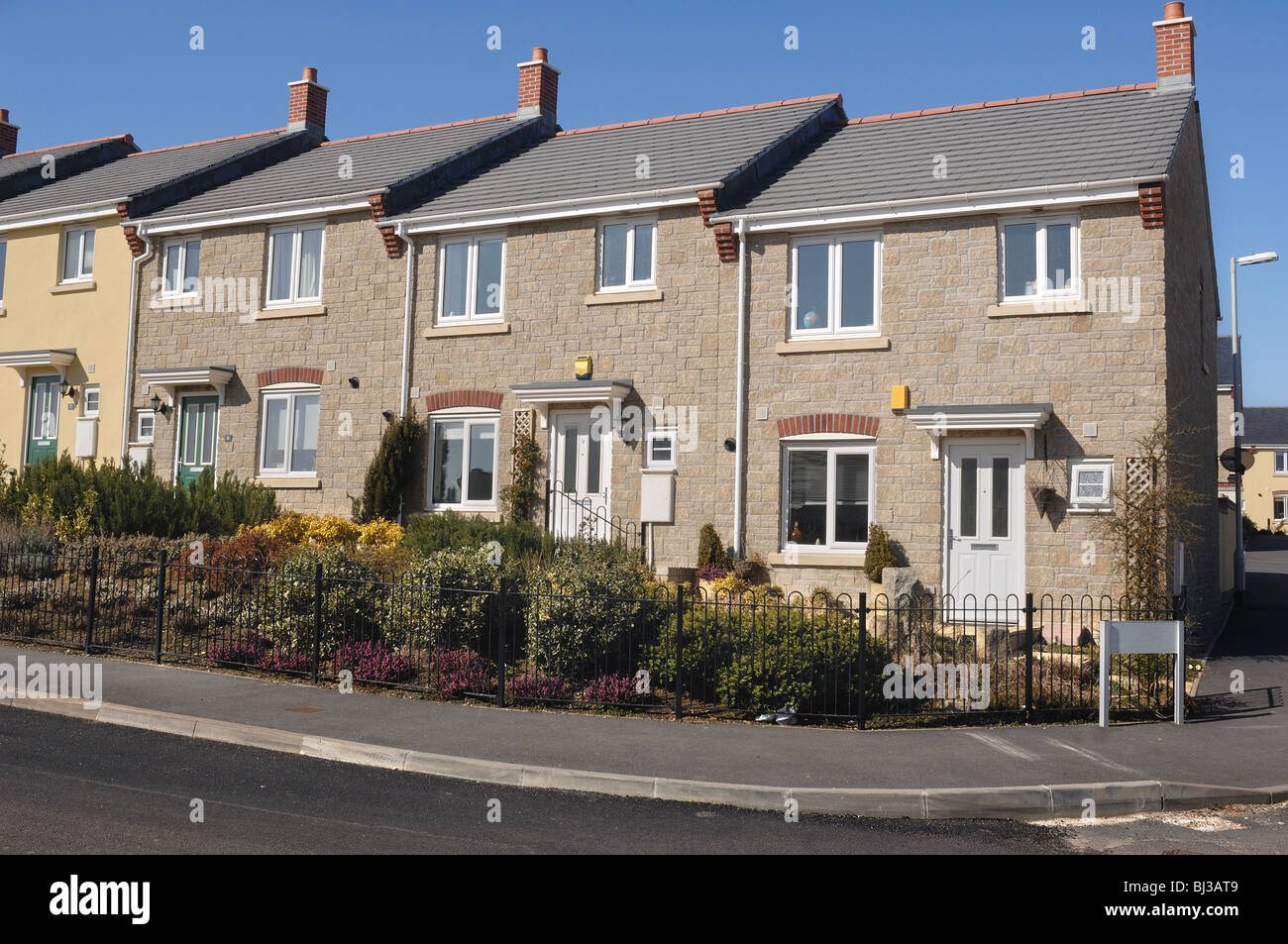 Neubaugebiet Stockfoto