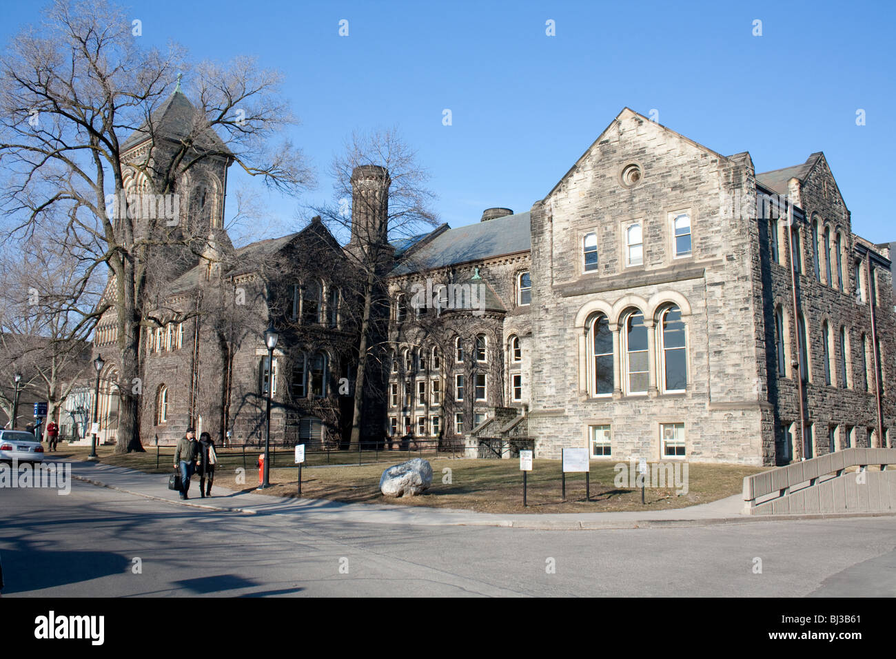 Universität von Toronto Campus winter Stockfoto