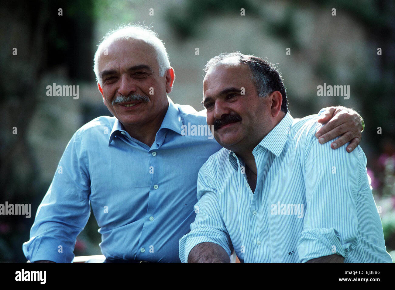 König HUSSAIN & C P EL HASSAN JORDAN Afrika 18. Juli 1994 Stockfoto