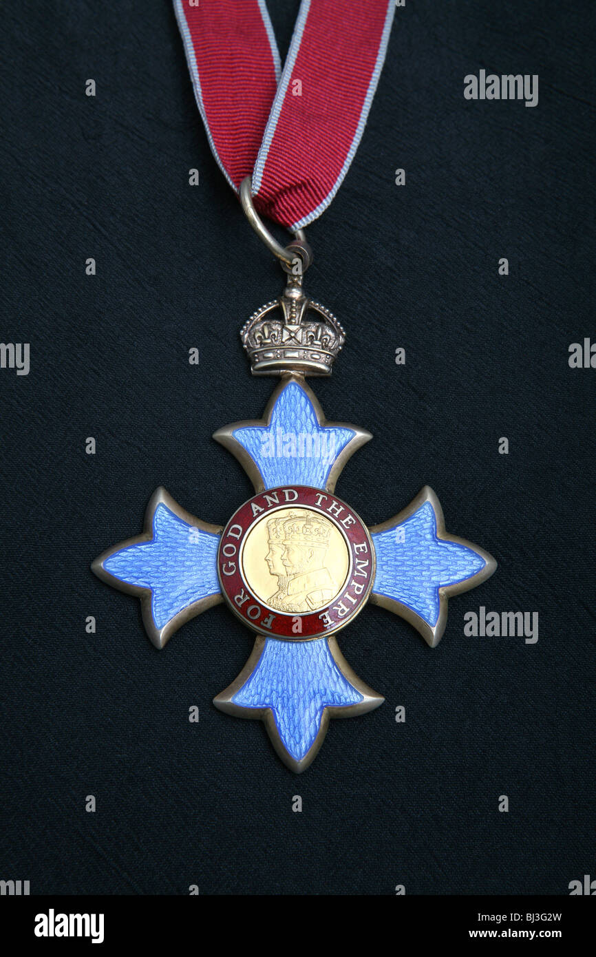 CBE-Medaille Commander of the British Empire Stockfoto