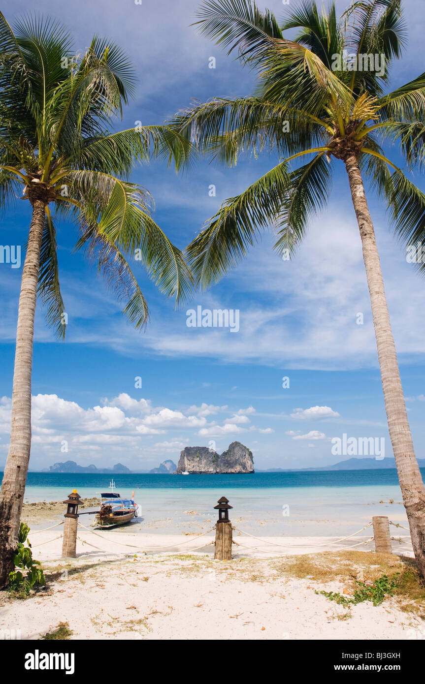 Palm Beach, Koh Hai und Koh Ngai Insel, Trang, Thailand, Asien Stockfoto
