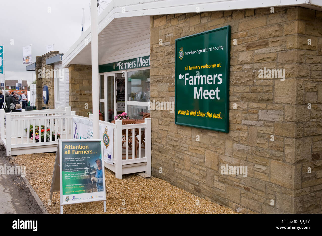 Die Bauern treffen Restaurant Great Yorkshire Show Stockfoto