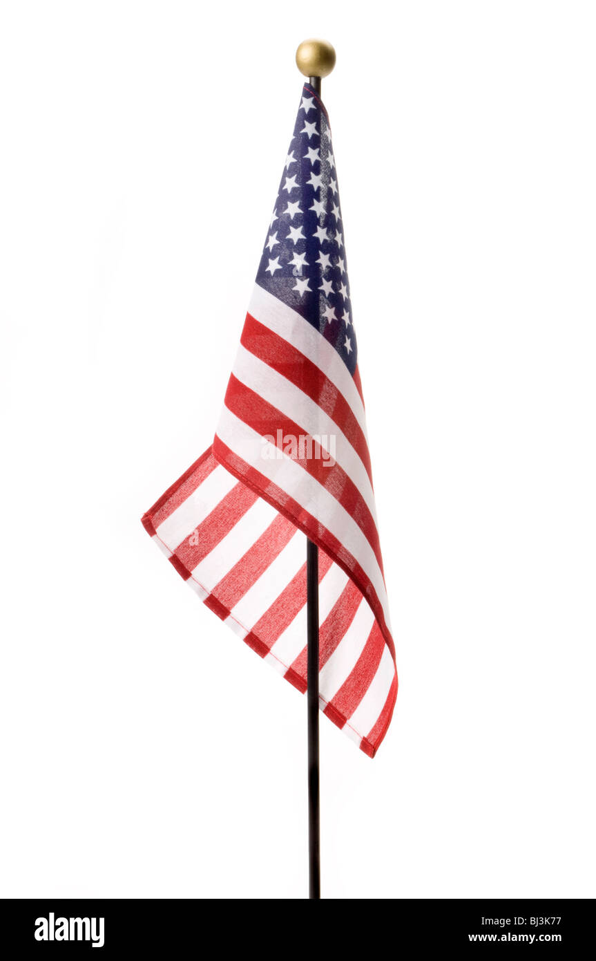 kleine amerikanische Flagge Stockfoto