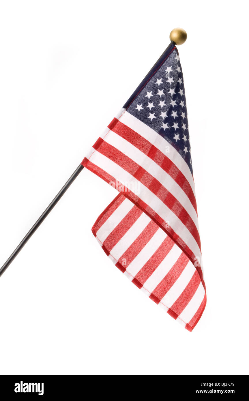 kleine amerikanische Flagge Stockfoto