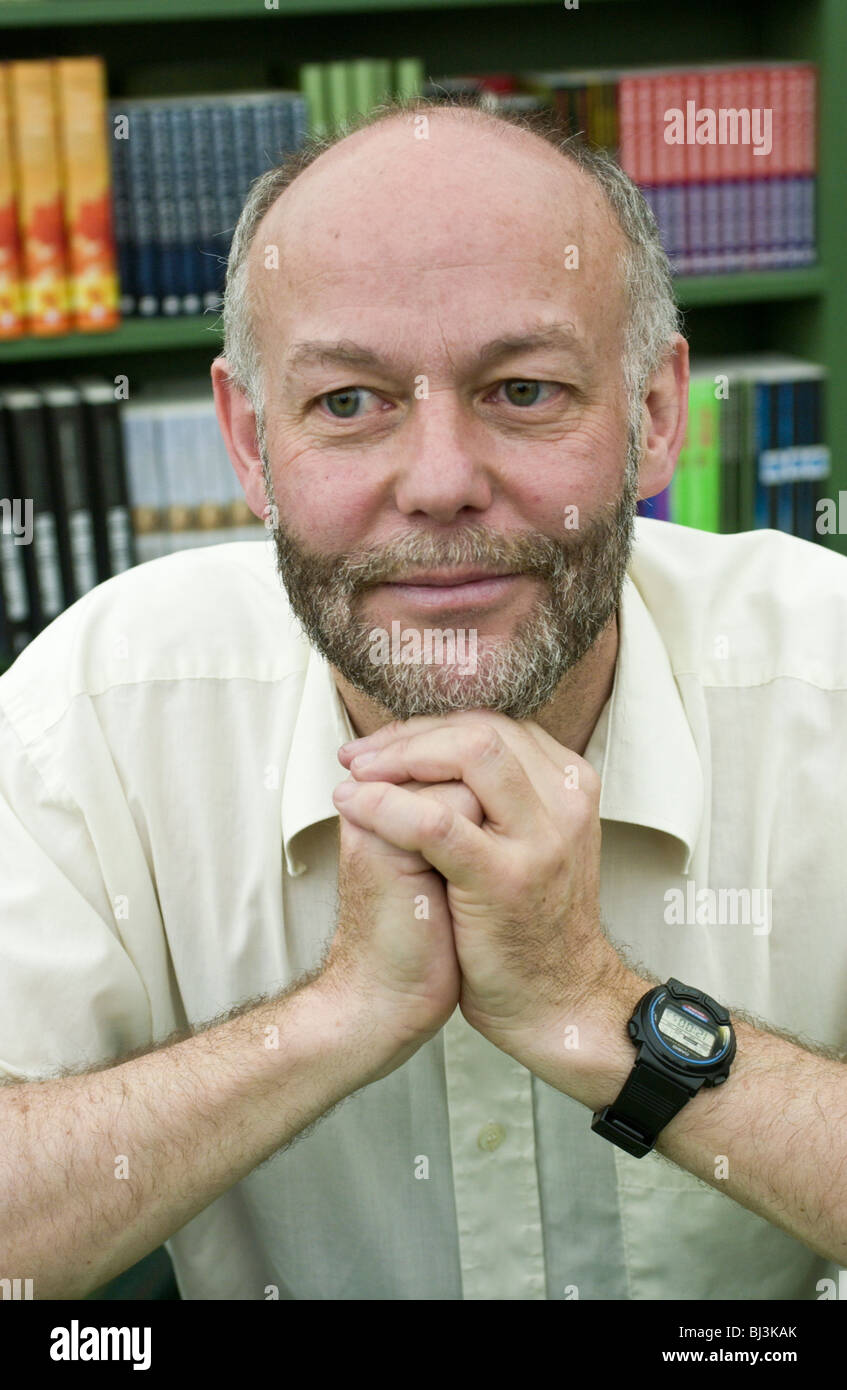 Chris McManus, Professor für Psychologie und Medical Education, University College London abgebildet bei Hay Festival 2002 Stockfoto