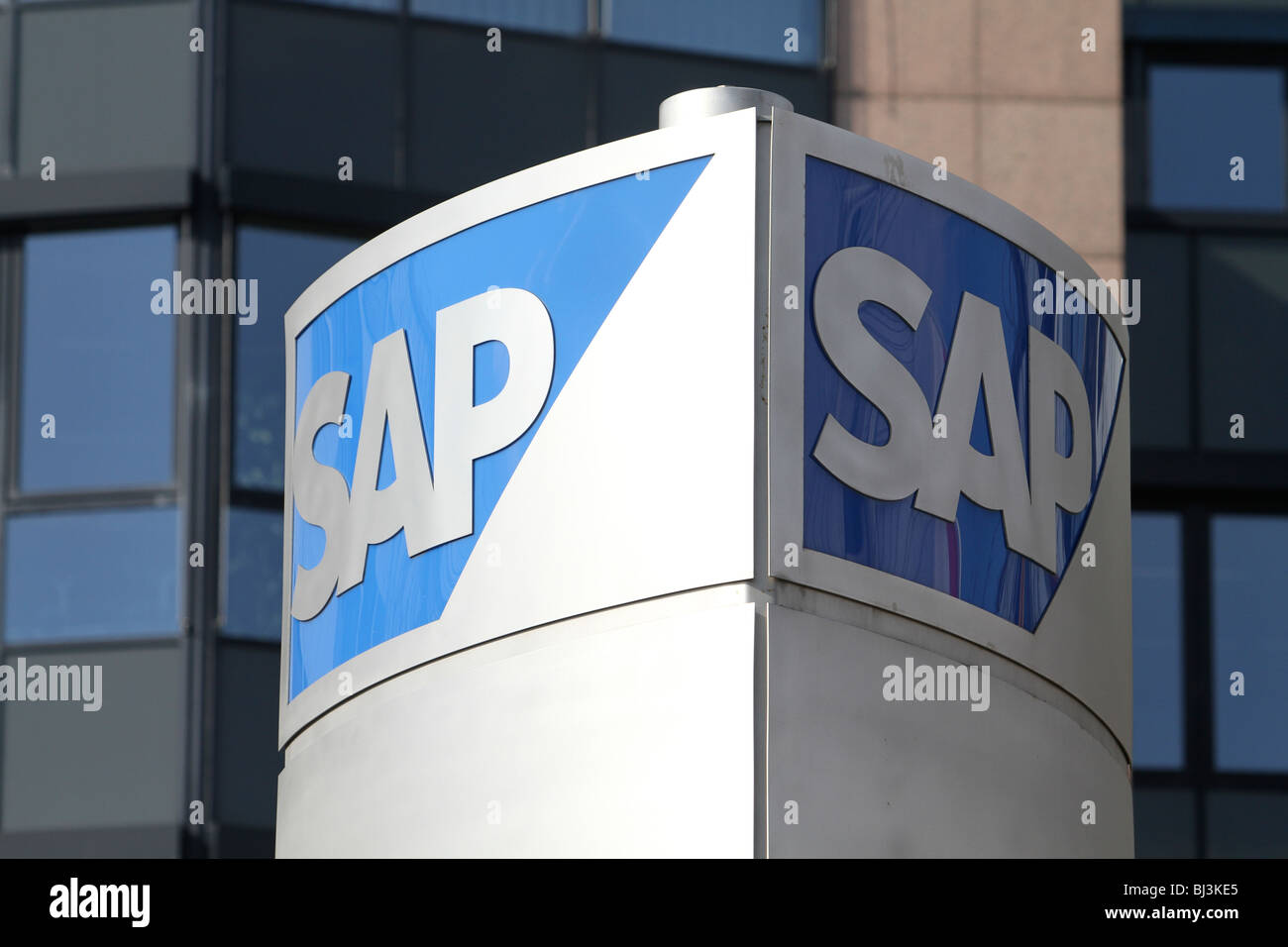 SAP-Zentrale, Walldorf, Deutschland. Logo, Zeichen, It-Unternehmen, Business-Software, Stockfoto