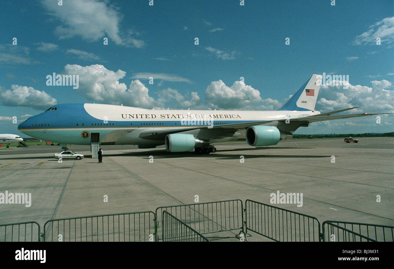 Luftwaffe ein US-Präsidentschaftswahlen Flugzeug 15. Juni 1994 Stockfoto