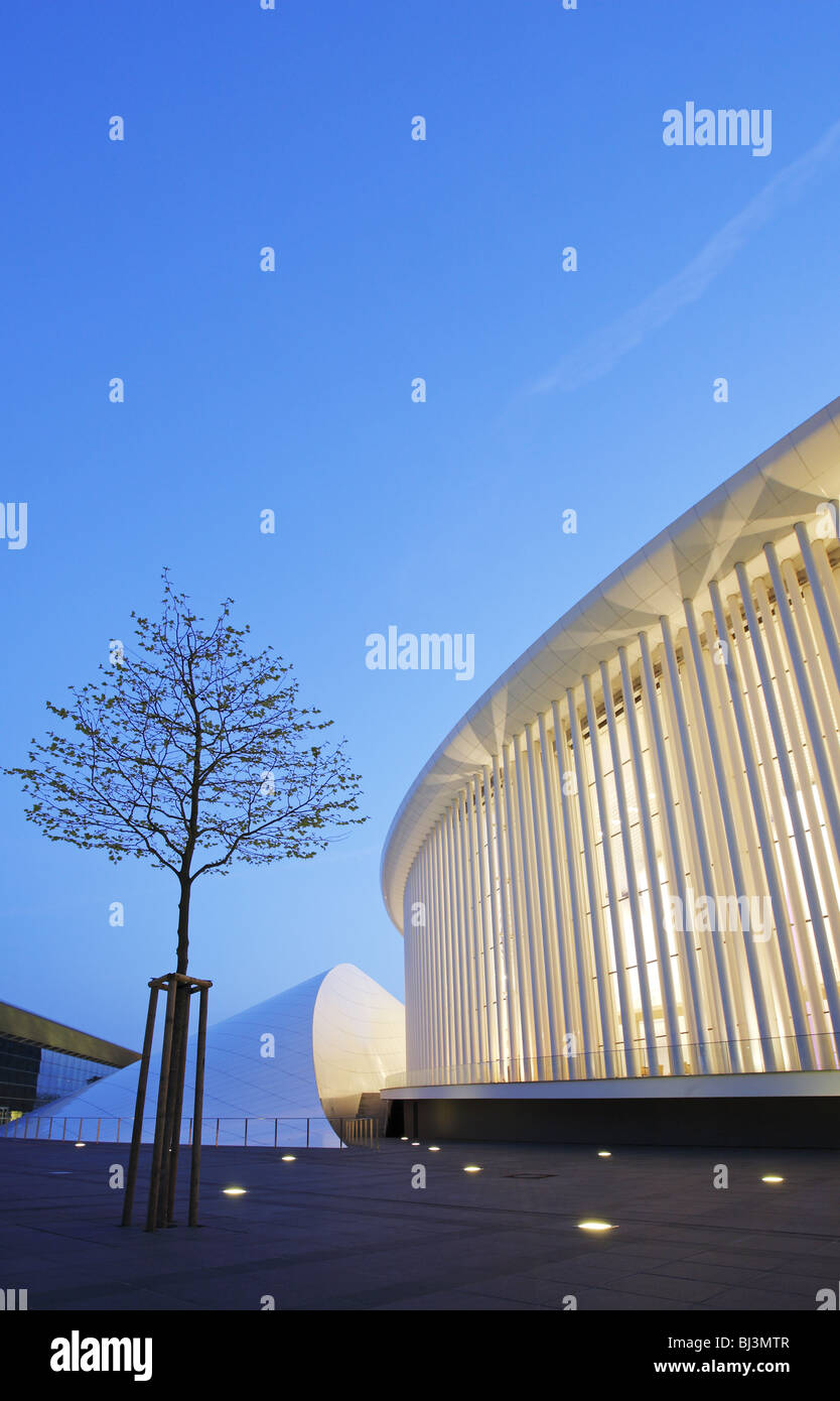 Philharmonie Luxembourg, der Grande-Duchesse Joséphine-Charlotte Concert Hall in Kirchberg, Luxemburg Stockfoto