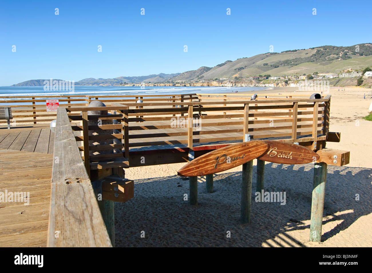Pier von berühmten Pismo Beach in Kalifornien. Stockfoto