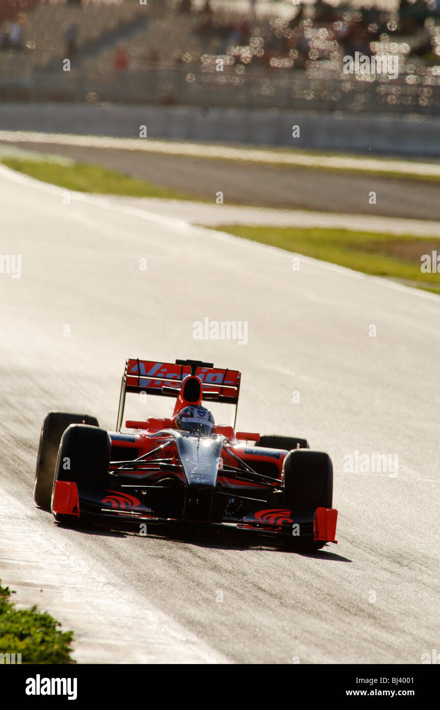 Timo GLOCK (GER) im Virgin VR-01 Rennwagen während der Formel-1-Tests Stockfoto