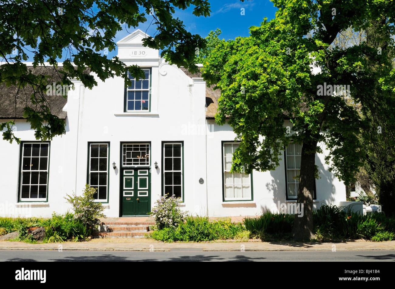 Haus, kapholländischen Stil, Dorp Street, Stellenbosch, Kapprovinz, Südafrika, Afrika Stockfoto