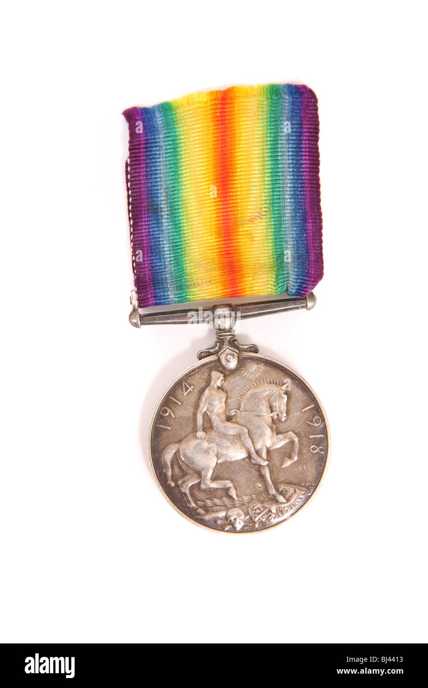 Eine britische ersten Weltkrieg-Medaille Stockfoto