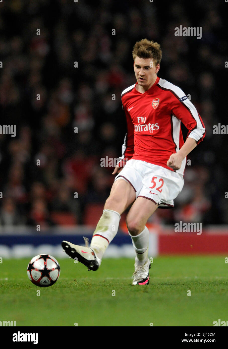 Arsenal Nr. 52 Nicklas Bendtner Arsenal V Porto UEFA Champions League Achtelfinale - Rückspiel Stockfoto