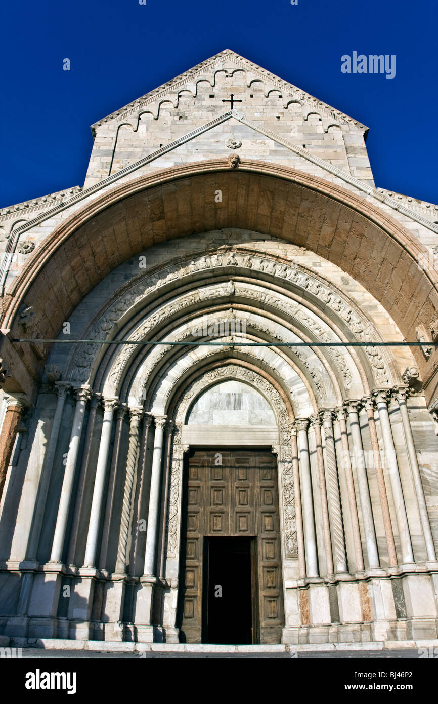 Kirche Dom San Ciriaco, romanische Architektur, Ancona, Marken, Italien Stockfoto