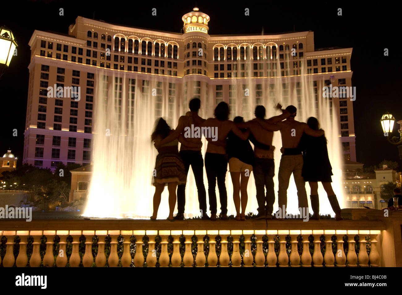 Brunnen des Bellagio Las Vegas Nevada Stockfoto