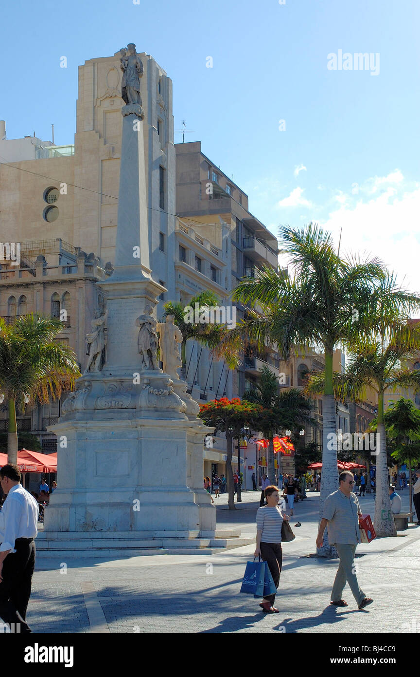 Spanien, Kanarische Inseln, Teneriffa Santa Cruz, shopping Straße Calle Castillo Stockfoto