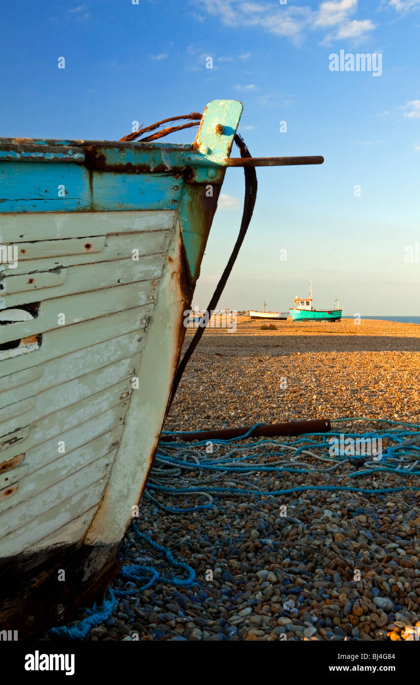 Der Strand von Aldeburgh ein Fischerdorf in Suffolk East Anglia England UK einst die Heimat des Komponisten Benjamin Britten Stockfoto