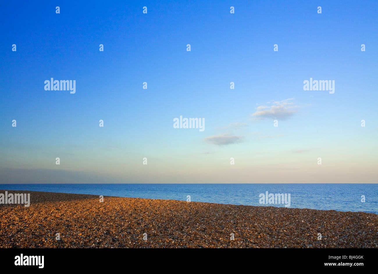 Der Strand von Aldeburgh ein Fischerdorf in Suffolk East Anglia England UK einst die Heimat des Komponisten Benjamin Britten Stockfoto