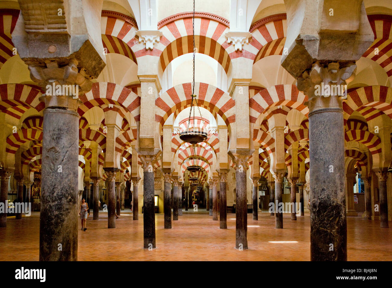 Innenraum der Moschee-Kathedrale, Córdoba, Andalusien, Spanien Stockfoto