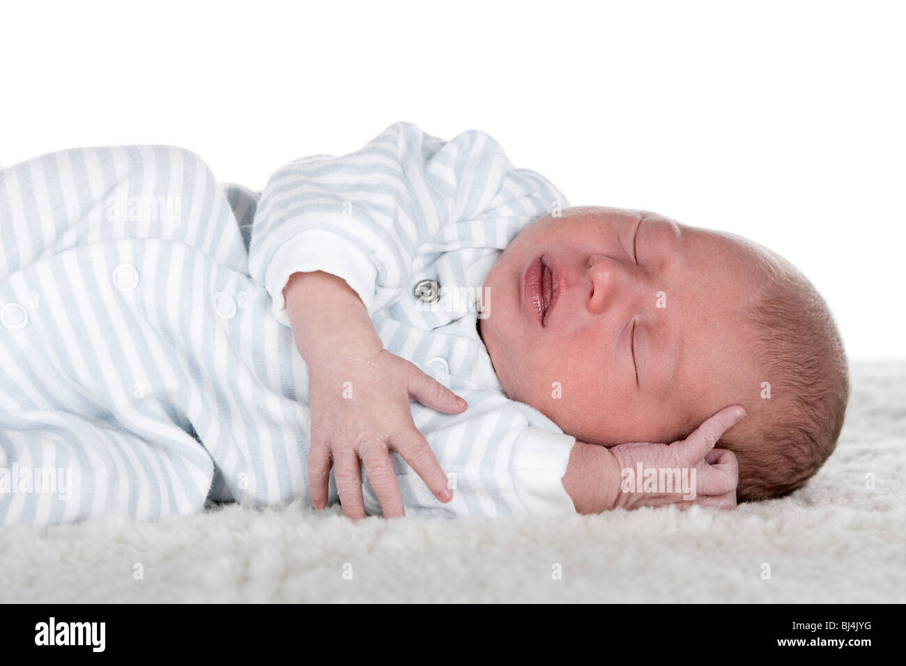 Schöne Aufnahme eines Neugeborenen jungen Stockfoto