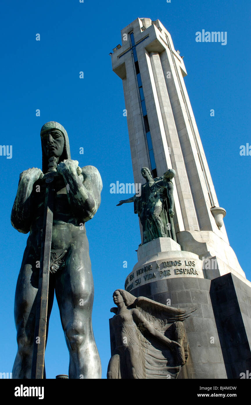 Spanien, Kanarische Inseln, Teneriffa Santa Cruz, Plaza Espana, Monumento de Los Caídos Stockfoto