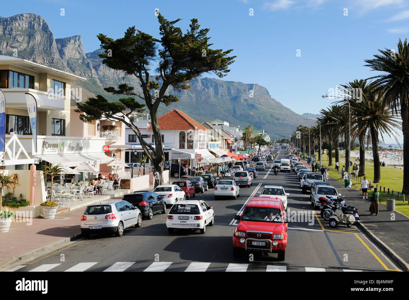 Camps Bay, Cape Town, Western Cape, Südafrika, Afrika Stockfoto