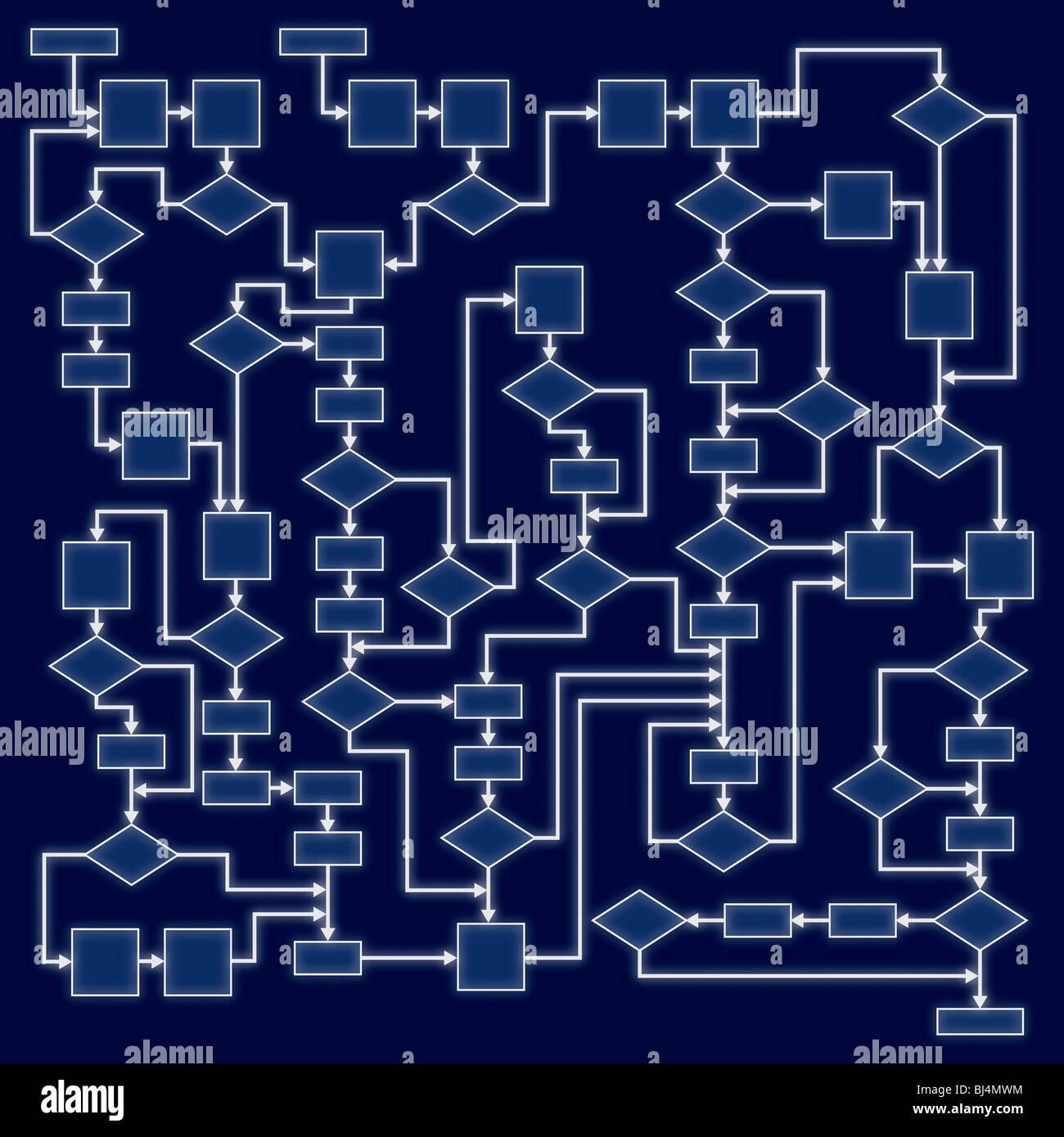 Abstrakte Flussdiagramm Diagramm. Computer-Programm-Algorithmus ...