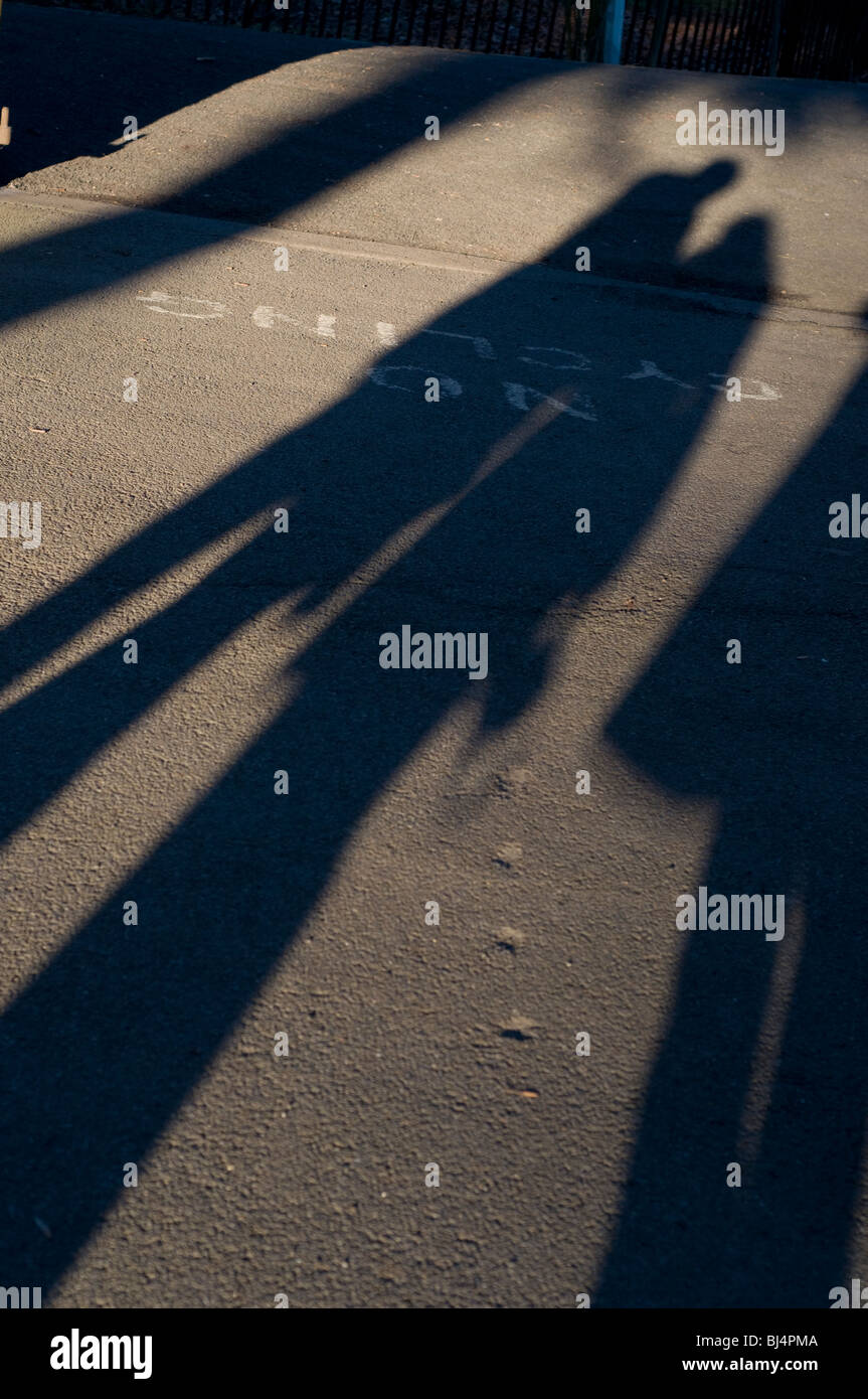 Schatten-Menschen Stockfoto