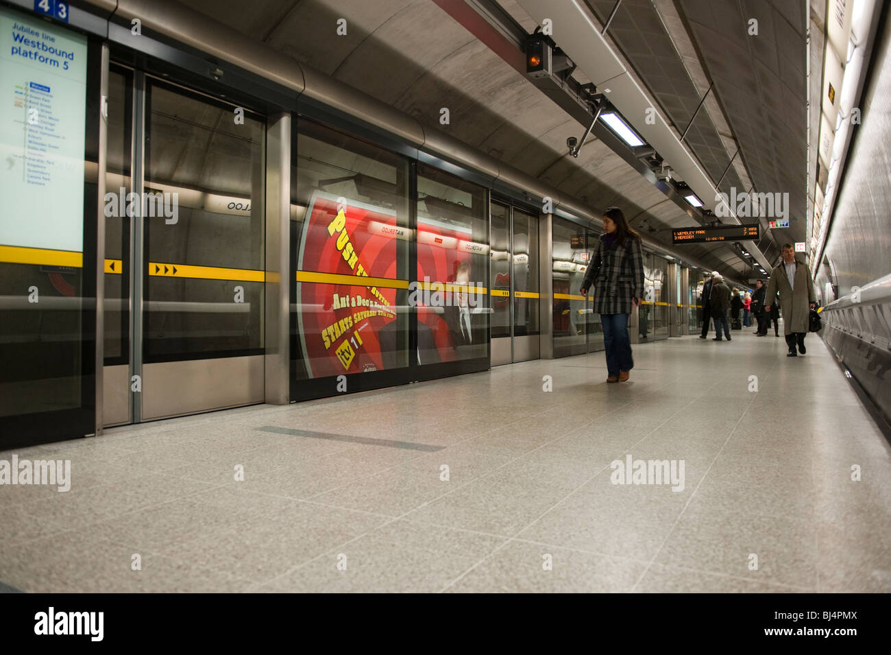 Londoner U-Bahn, Jubilee Line, Waterloo station Stockfoto