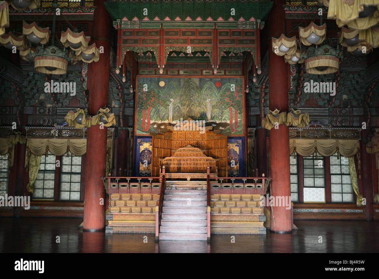 SÜDKOREA. SEOUL. Changdeokgung Palace, erbaut im 15. Jahrhundert von der Joseon-Dynastie. UNESCO-Weltkulturerbe. Stockfoto