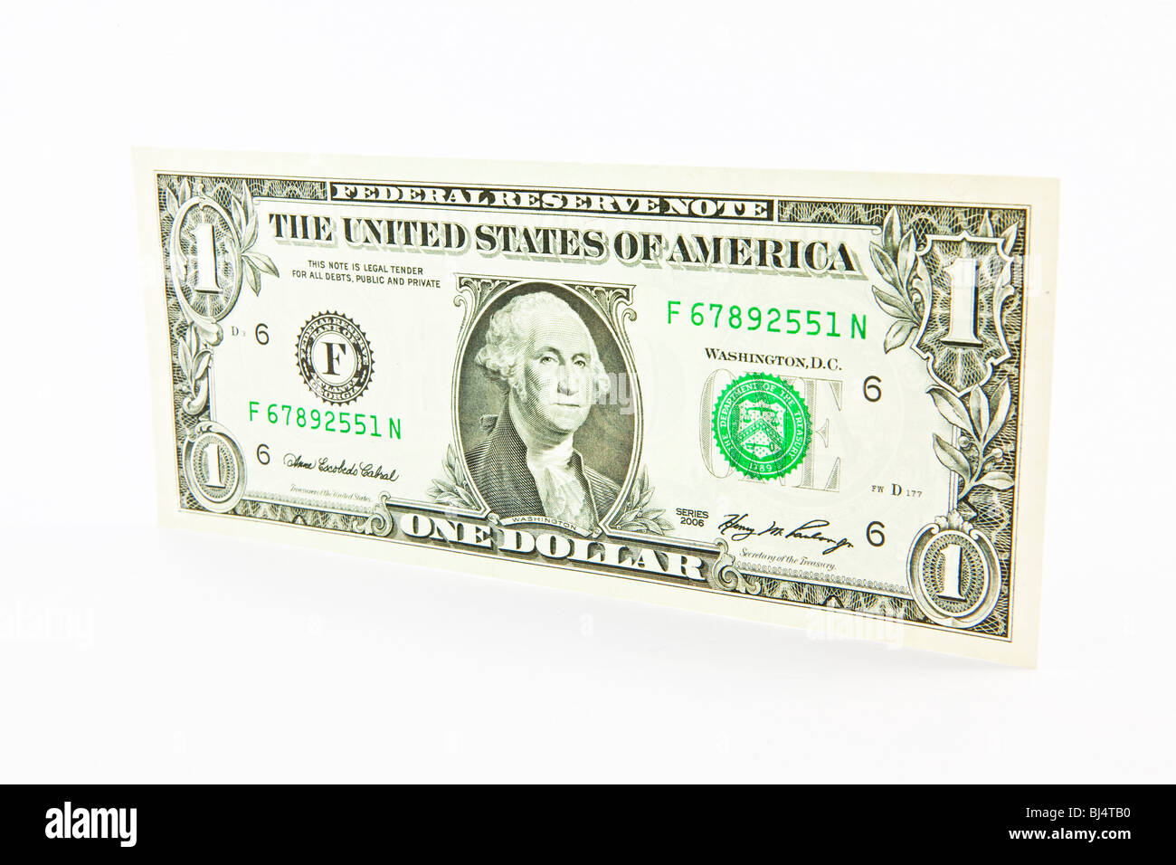 1-Dollar-Banknote Stockfoto