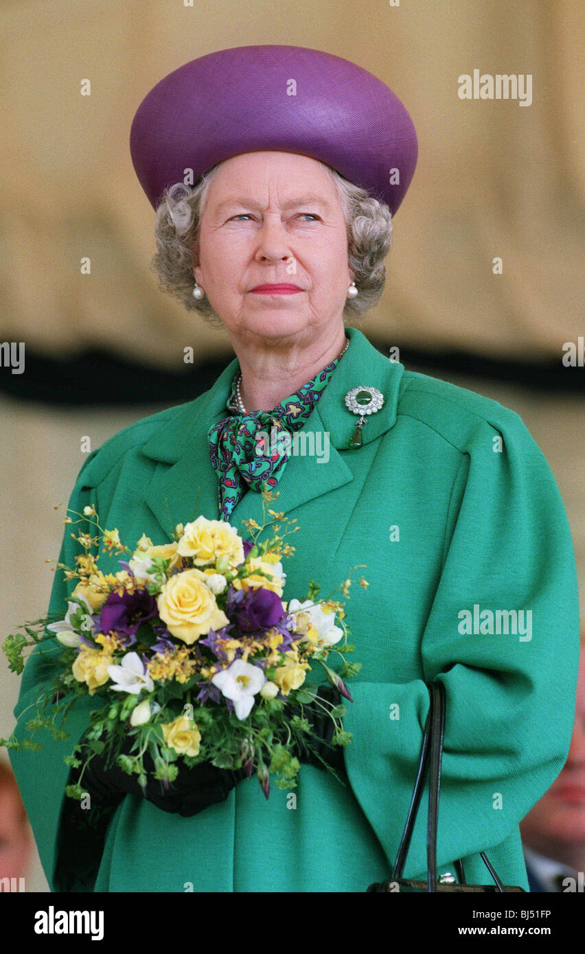 Königin Elisabeth II. Königin von ENGLAND 16. Oktober 1996 Stockfoto