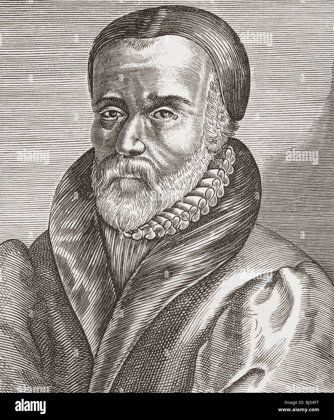 William Tyndale, c.1494, 1536. Reformator, Bibelübersetzer und Märtyrer. Stockfoto