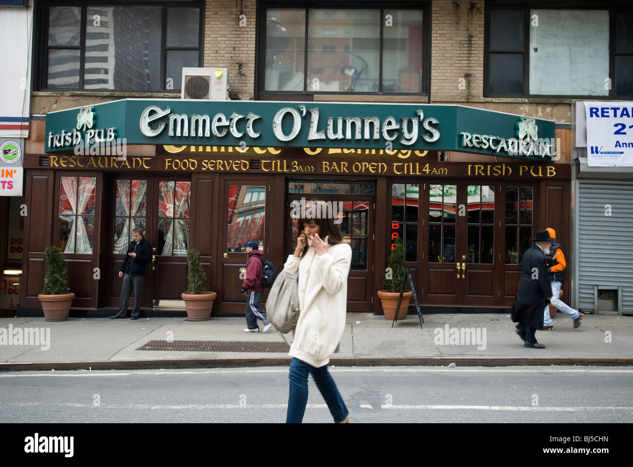 Emmett O'Lunney Irish Pub in Midtown in New York Stockfoto