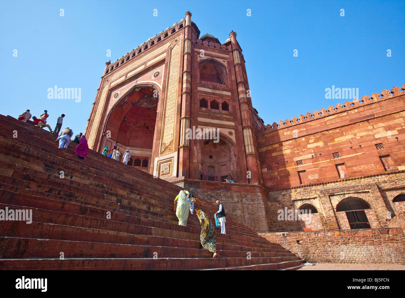 Die Freitagsmoschee oder Jama Masjid in Fatehpur Sikri Indien Stockfoto