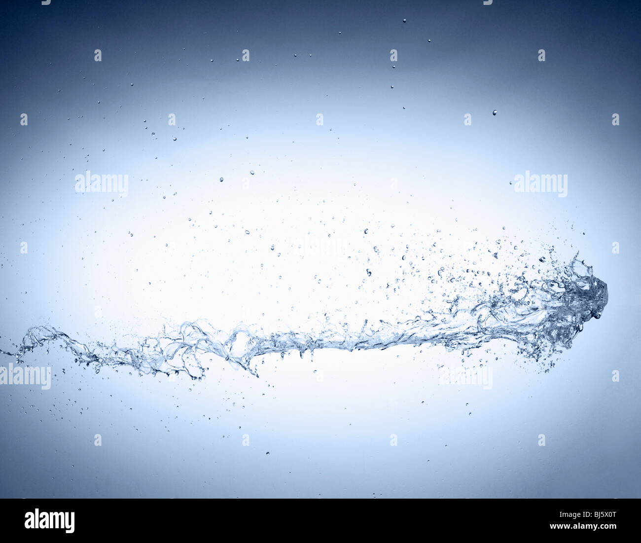 Spritzer Wasser Stockfoto