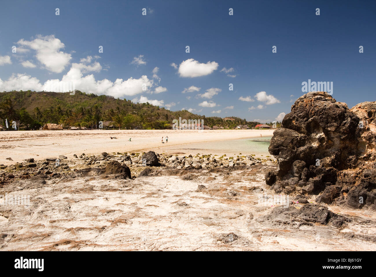 Indonesien, Lombok, Kuta, Strand Stockfoto