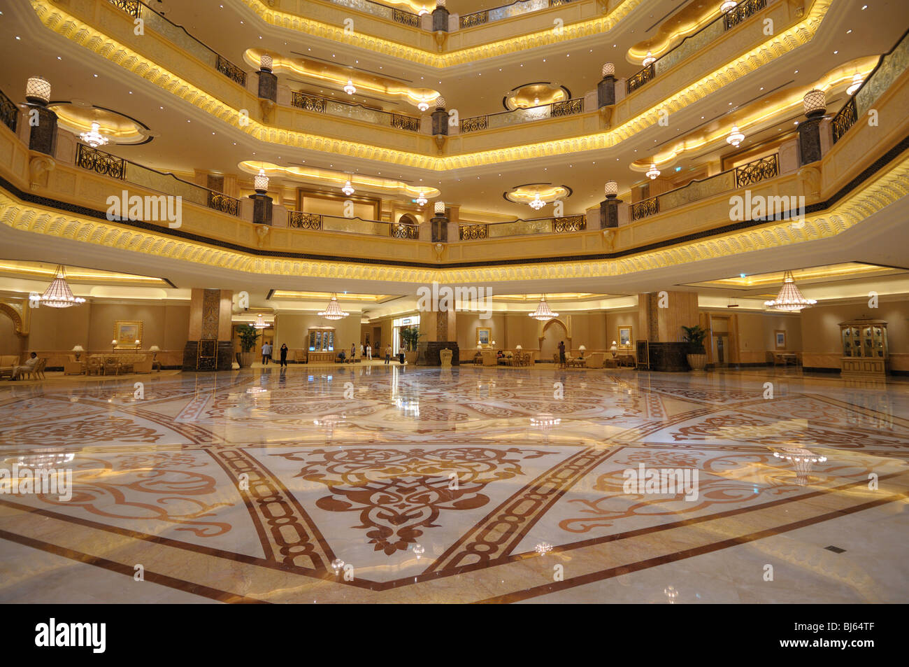 Innenraum Des Emirates Palace Abu Dhabi Vereinigte