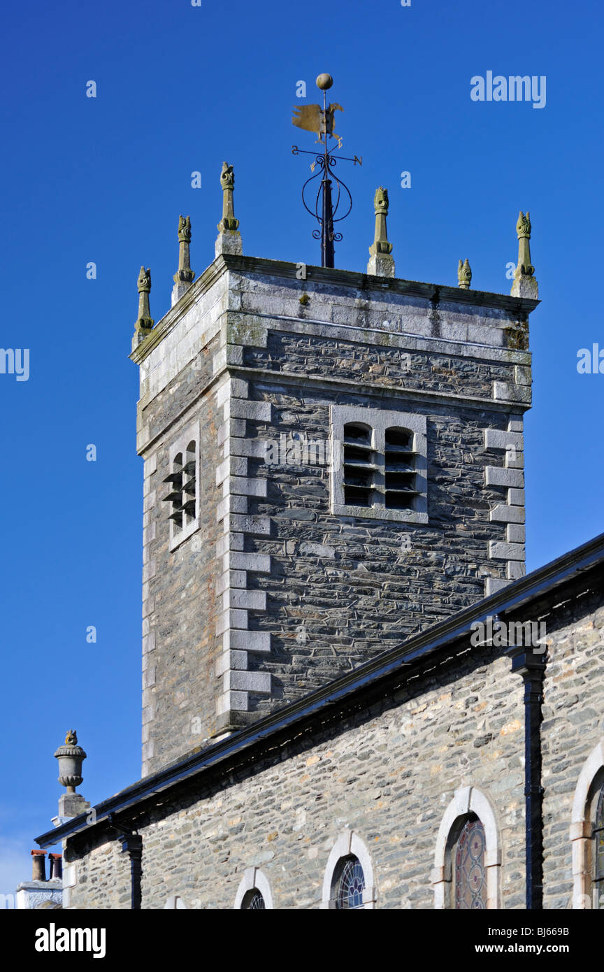 West-Turm, Kirche der Heiligen Anna, Ings. Lake District Nation Park, Cumbria, England, Vereinigtes Königreich, Europa. Stockfoto