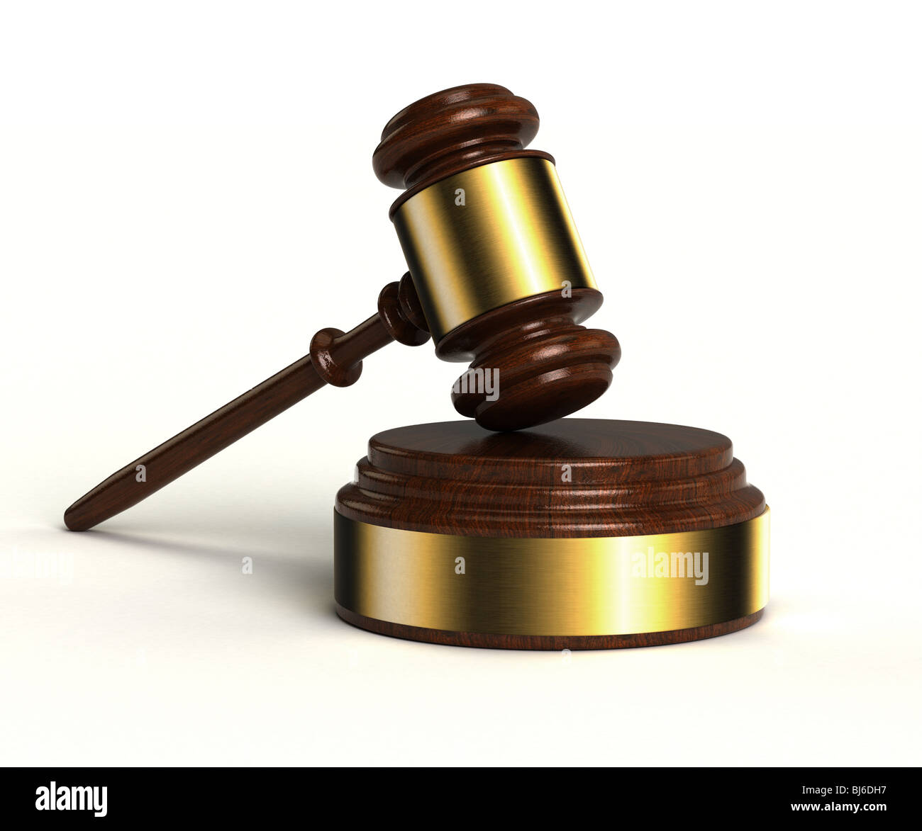 Hammer und Ton block Stockfoto