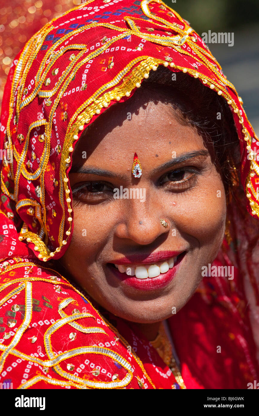 Rajput Frau in Agra Indien Stockfoto