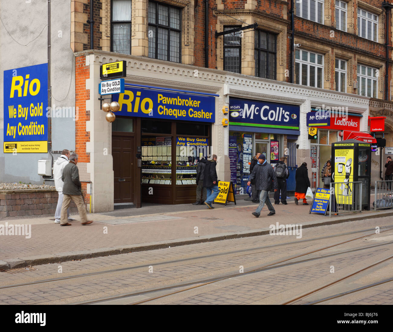 Pfandleiher Croydon, London, England, UK. Stockfoto