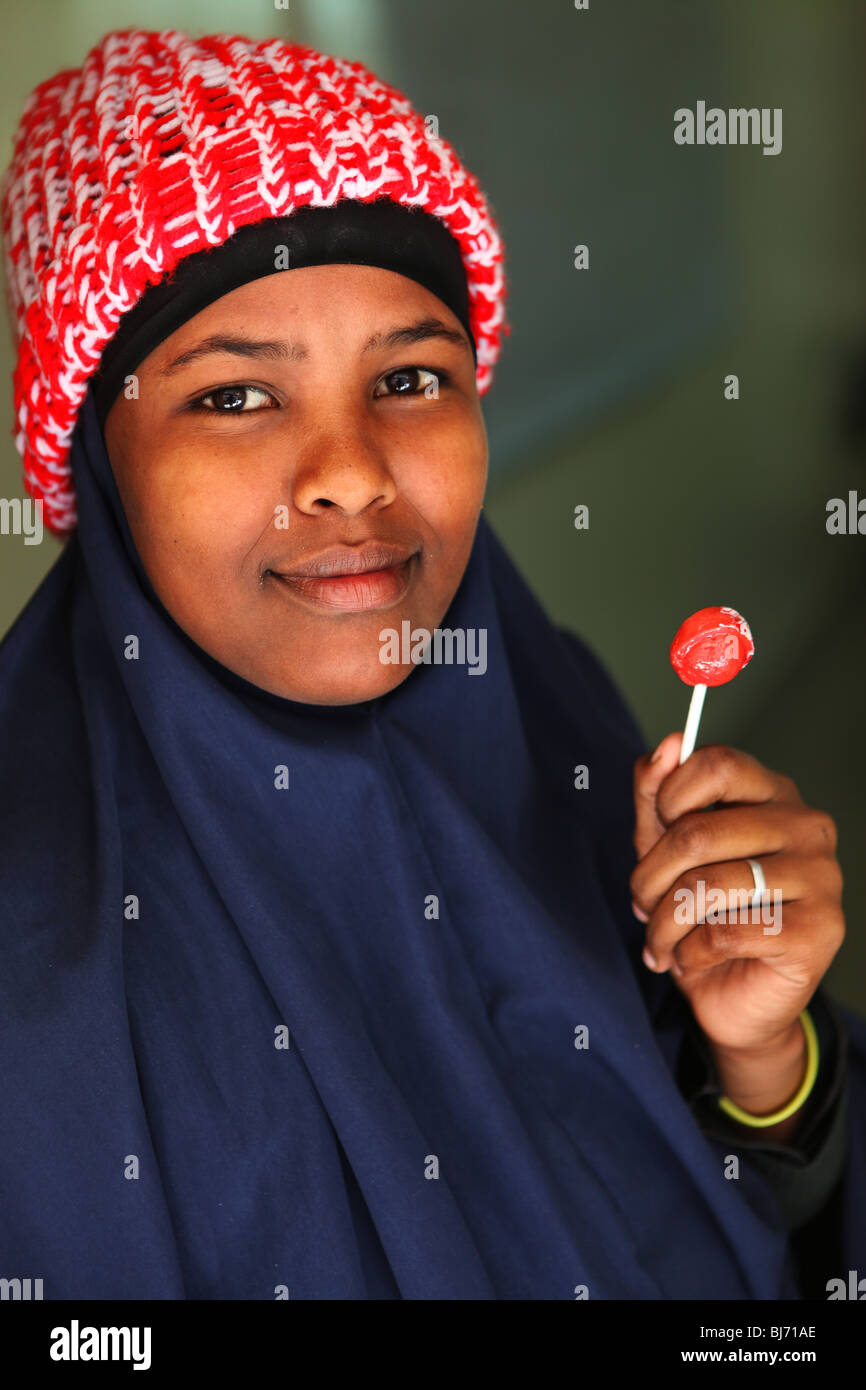 Student in Somaliland. Stockfoto